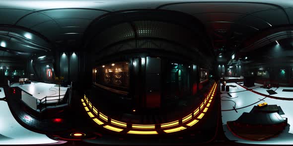 Vr360 View of Spaceship Interior