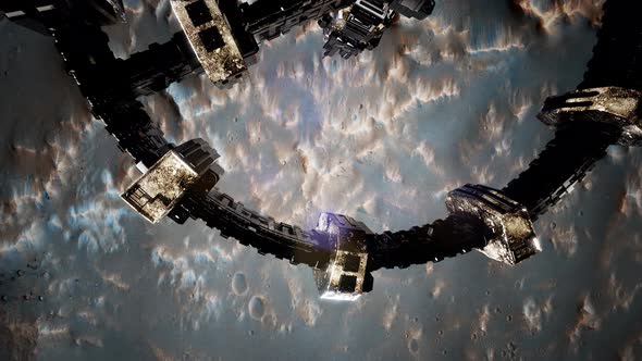 Surveyor Spacecraft Above Mars alt