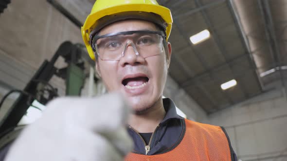 Manager Asian engineer crazy complain employee unsuccess job
