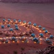 Day to Night Timelapse Colony on Mars with Glass Domes Construction and Tents - VideoHive Item for Sale
