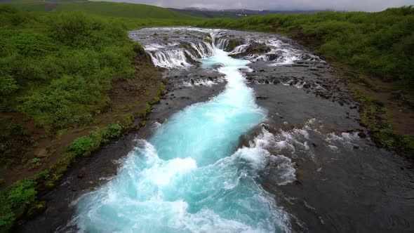 Bruarfoss Waterfall in Brekkuskogur Iceland