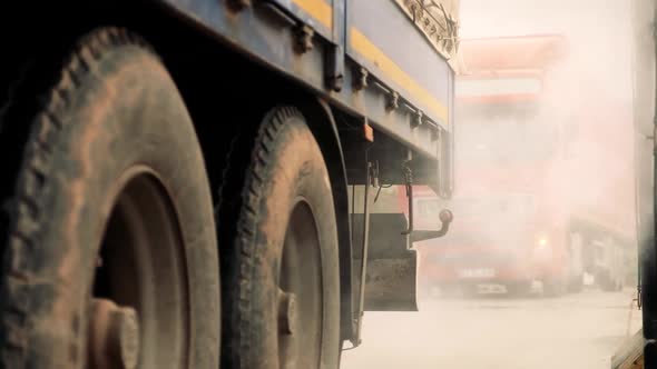 Truck Disinfection at the Border Crossing