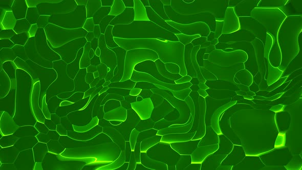 Green Neon Liquid Animated Background