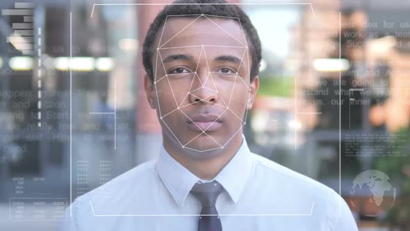 Biometric Facial Recognition Access Granted to African Businessman