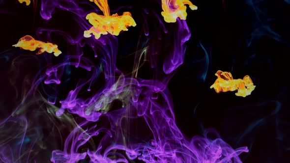 Abstract Ink Drops In Aquarium Water 17 alt