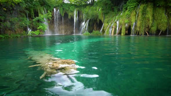 Waterfall in Plitvice Lakes, Croatia.