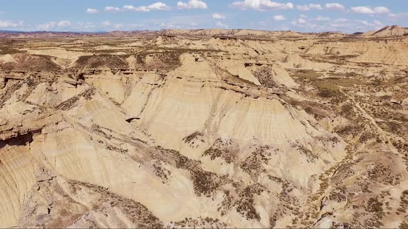 Rocky Desert Landscape Aerial