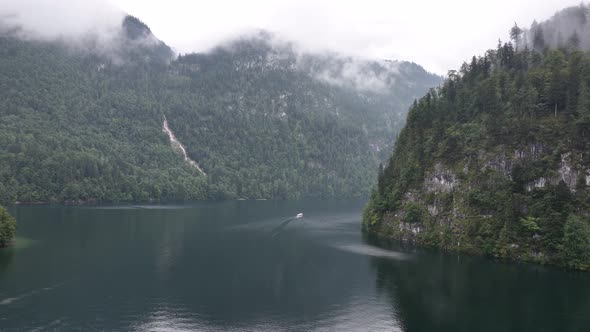 The Konigssee is a Lake in Schonau Am Konigssee Southeast of the German State of Bavaria Near the