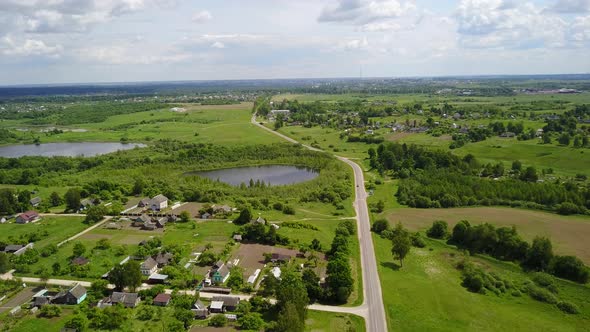 Village Prokudy On The Shores Of Lake Suykovsky