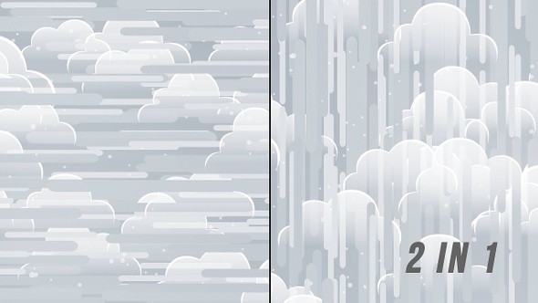 Cartoon Clouds White Backgrounds