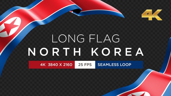 Long Flag North Korea