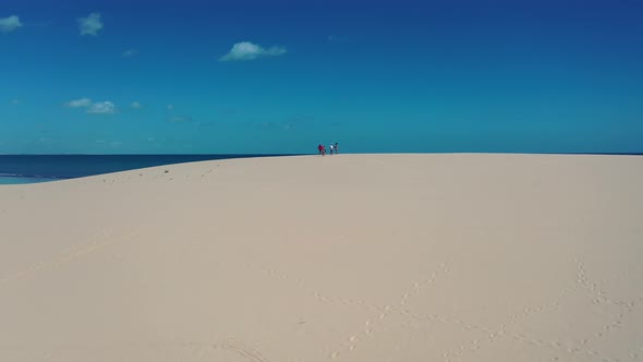 Jericoacoara Ceara Brazil. Scenic summer beach at famous travel destination.