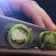 Person Holds Pepper and Cuts Into Slices Preparing Salad - VideoHive Item for Sale