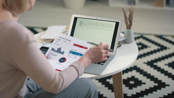 Woman Planning Monthly Budget