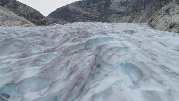 Nigardsbreen Glacier Is Arm of Jostedalsbreen Glacier in Norway