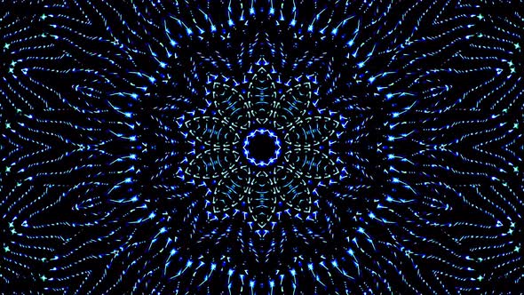 Beautiful abstract video shining bright light set smooth blue color motion on black background alt