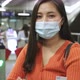Young asian woman cover mouth , wear medical face mask to protect viruses - VideoHive Item for Sale