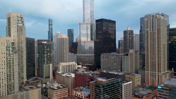 Aerial Shot of Downtown Chicago 