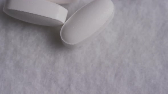 Rotating stock footage shot of vitamins and pills - VITAMINS 0146