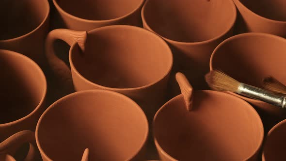 Clay Pots In A Ceramic Studio Workshop 1
