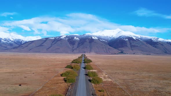 Patagonia landscape. Famous town of El Calafate at Patagonia Argentina