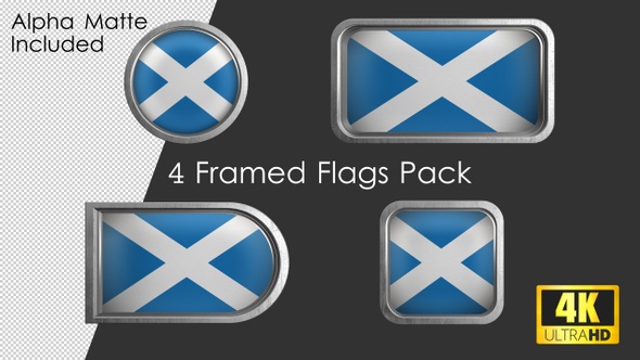 Framed Scotland Flag Pack