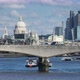 Skyscrapers of The City of London, St.Paul's cathedral, car traffic on Waterloo Bridge - VideoHive Item for Sale