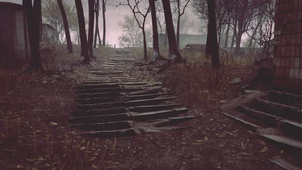 Pripyat Cityview of Exclusion Zone Near the Chernobyl Nuclear Power Plant