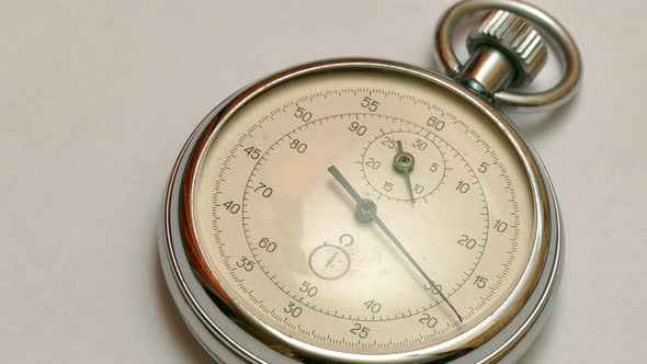 Vintage Dial White Stopwatch