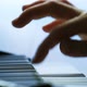 Female Hands Playing Piano. A Woman Touches the Keys with Her Fingers - VideoHive Item for Sale