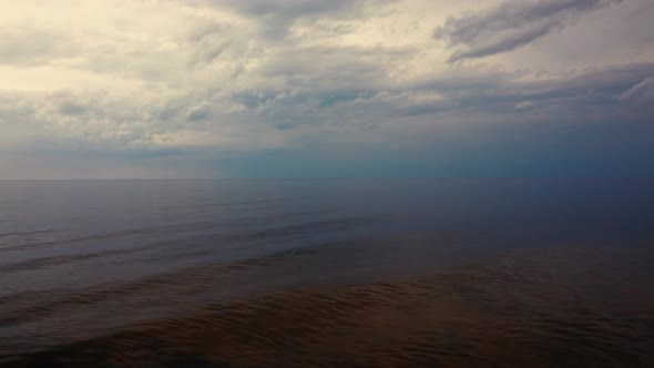 Evening on the baltic sea at the end of summer