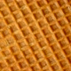Close-up waffles move in a circular rotation. Texture of waffle cone background - VideoHive Item for Sale