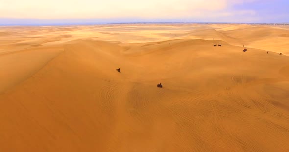 Dramatic Landscape with Terracotta Dunes