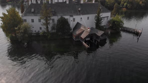 Scenic View on Gmunden Schloss Ort