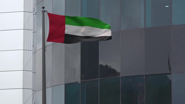 United Arab Emirate Flag Background 2K