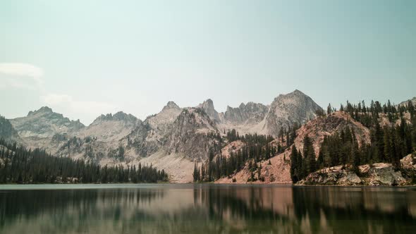 Alice Lake - Sawtooth Mountains - Idaho - Summer - Day - Time-lapse