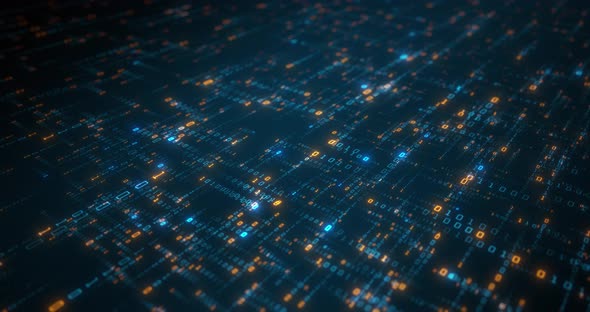 Digital binary data and streaming binary code executed by a computer