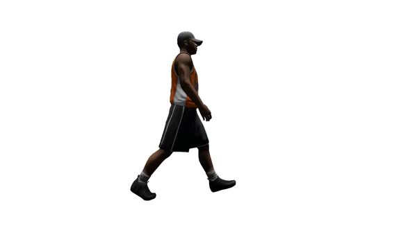 Walking Basketball Player