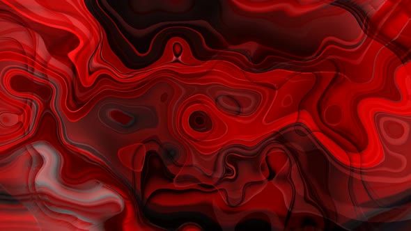 Abstract Red Color Trendy Wave Liquid Animation