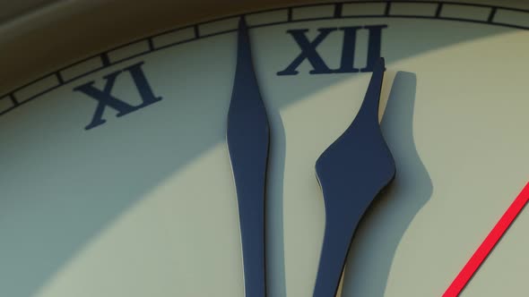 3d Clock Close Up