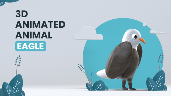 3D Animated Animal - Eagle