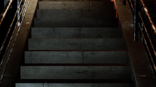 Night City Street Stairs