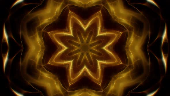 Dark Gold Kaleidoscope Loop 4K 01