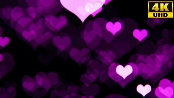 Bokeh Hearts Background Loops Pack V2