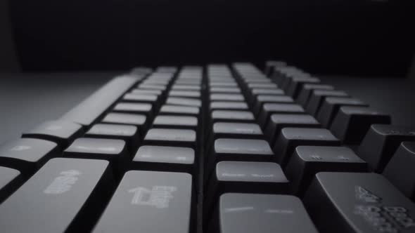 Closeup View of Computer Keyboard