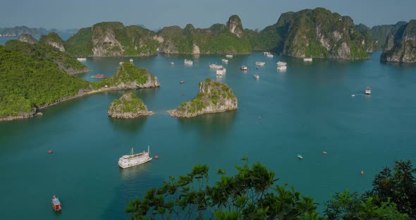 Tropical Islands of Halong Bay Vietnam