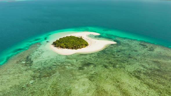 Tropical Island with Sandy Beach