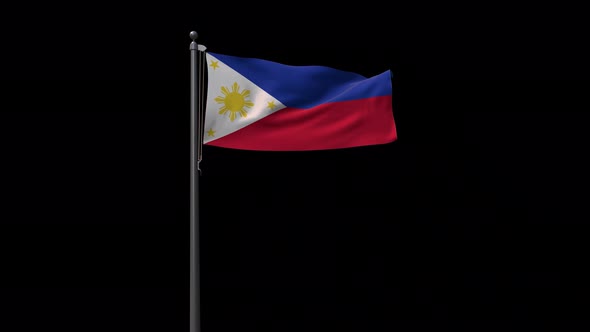 Philippines Flag With Alpha 4K