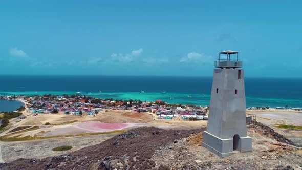 Panorama landscape of caribbean beach of Los Roques Archipelago, Venezuela.