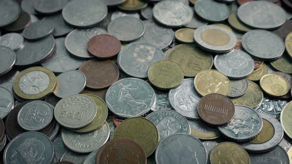 Passing International Old Coins Pile